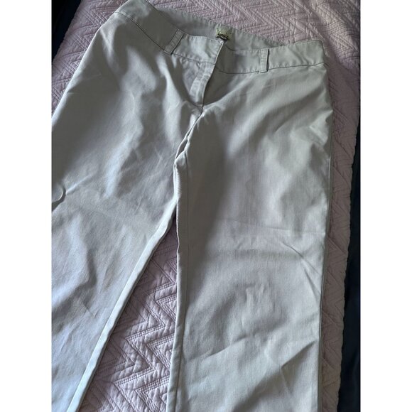 Caslon khaki color cropped flat front pants size 10 - Picture 4 of 6